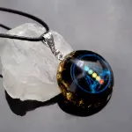 Picture of Mulany MN504 Obsidian EMF Protection Orgone Pendant