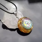 Picture of Mulany MN507 Moonstone EMF Protection Orgone Pendant