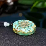Picture of Mulany MN106 Turquoise Reiki Om Yoga Orgone Pendant