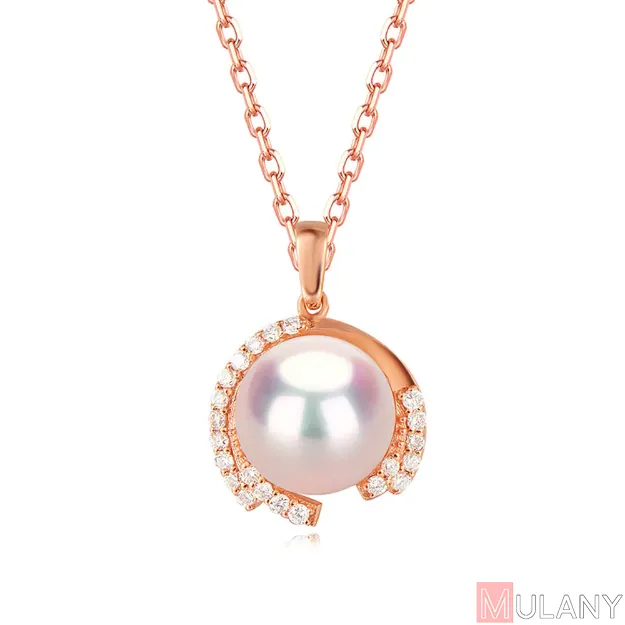 Picture of Mulany NL407 Pearl Pendant Necklace