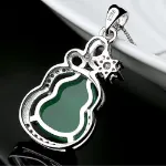 Picture of Mulany NL410 Green Jade Gourd Pendant Necklace