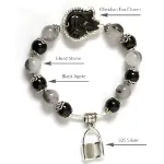 Picture of Mulany MB8010 Ghost Stone With Fox Charm Healing Bracelet