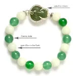 Picture of Mulany MB8018 Jade Stone With Fox Charm Healing Bracelet