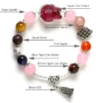Picture of Mulany MB8047 Multicolor Stone With Fox Charm Healing Bracelet