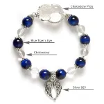 Picture of Mulany MB8059 Blue Tiger Eye With Pixiu Charm Healing Bracelet 