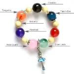 Picture of Mulany MBK8006 Natural Stone Kids Healing Bracelet