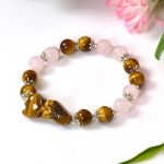 Picture of Mulany MB8050 Tiger Eye Stone With Fox Charm Healing Bracelet  