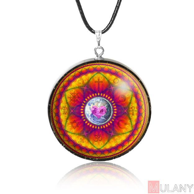 Picture of Mulany MN314 Peace On Earth EMF Protection Orgone Pendant  
