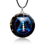 Picture of Mulany MN504 Obsidian EMF Protection Orgone Pendant