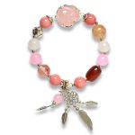 Picture of Mulany MB8022 Natural Stones With Fox Charm Healing Bracelet 