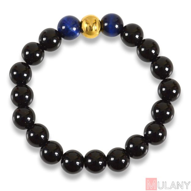 Picture of Mulany MB8034 Obsidian Stone Healing Bracelet
