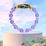 Picture of Mulany MB8036 Amethyst Stone  With Dzi Charm Healing Bracelet  