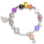 Picture of Mulany MB8055 Multicolor Stone With Silver Charm Healing Bracelet