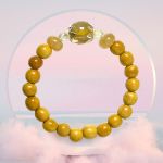 Picture of Mulany MBK8003 Mulberry & Golden Rutilated Quartz Healing Bracelet