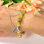 Picture of Mulany MB8052 Citrine With Pixiu Charm Healing Bracelet  