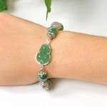 Picture of Mulany MB8073 Natural  Agate With Pixiu Charm Healing Bracelet 