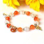 Picture of Mulany MB8084 Fire Agate Stone With Money Bag Healing Bracelet