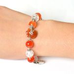 Picture of Mulany MB8084 Fire Agate Stone With Money Bag Healing Bracelet