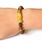 Picture of Mulany MB9003 Agarwood With Gold Pixiu Charm Healing Bracelet  