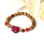 Picture of Mulany MB9010 Agarwood With Fox Charm Healing Bracelet 