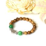 Picture of Mulany MB9014 Agarwood With Jade Stone Healing Bracelet 